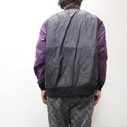 【TAION】タイオン unisex Japan Special Reversible Sukajan Down Jacket "Black/Off White×Black/D.Purple"