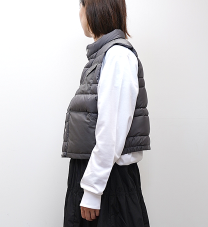 【THE NORTH FACE PURPLE LABEL】ノースフェイスパープルレーベル  women's Ripstop Short Sierra Vest "Asphalt Gray"