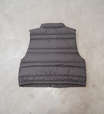 【THE NORTH FACE PURPLE LABEL】ノースフェイスパープルレーベル  women's Ripstop Short Sierra Vest "Asphalt Gray"