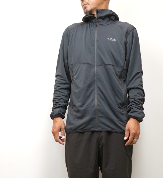 【Rab】ラブ men's Evolute Hoody "Beluga"