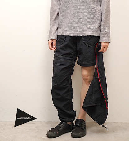 23SS アンドワンダー Ny taffeta hiker pants WS 23SS アンドワンダー Ny taffeta hiker pants WS