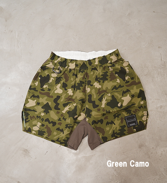 【Mountain Martial Arts】マウンテンマーシャルアーツ  unisex MMA_Jerry Ukai PONCHOMAN CAMO Hike&Run Shorts “2Color” ※ネコポス可