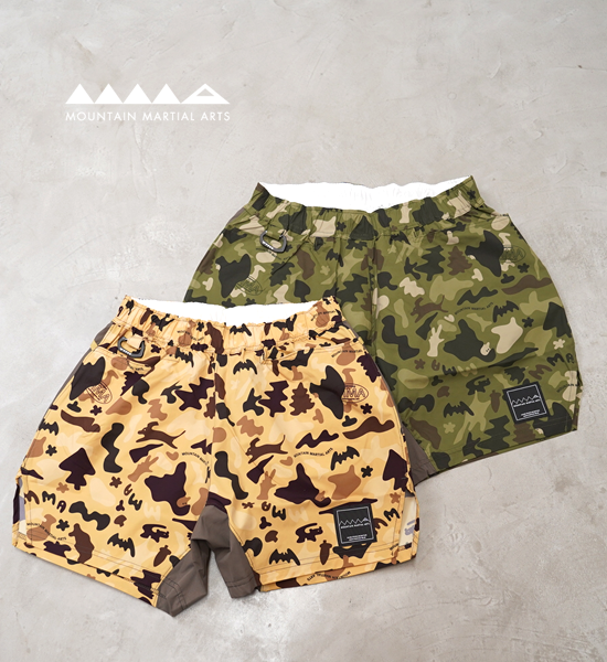 【Mountain Martial Arts】マウンテンマーシャルアーツ  unisex MMA_Jerry Ukai PONCHOMAN CAMO Hike&Run Shorts “2Color” ※ネコポス可