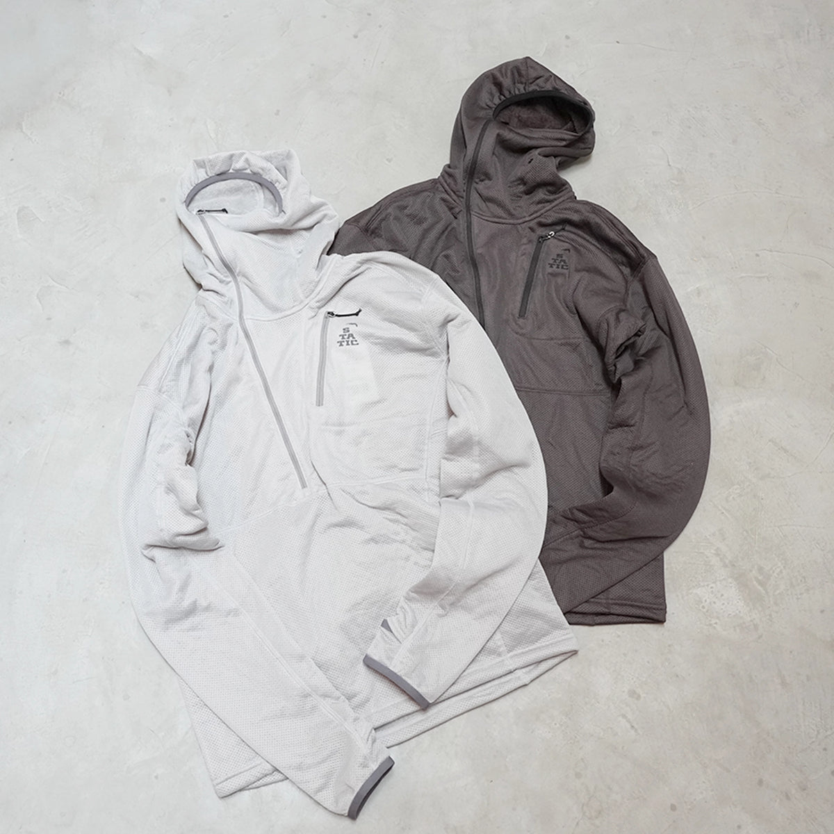 【STATIC】スタティック unisex Adrift Half Zip Hoody 2.0 "2Color"