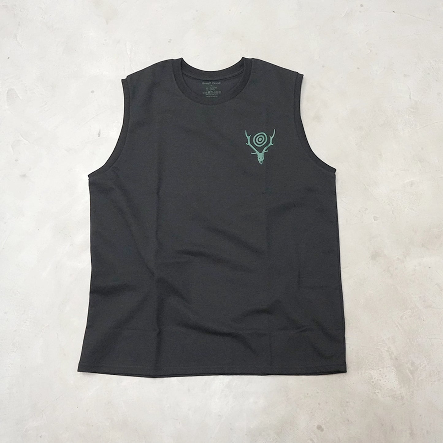 【South2 West8】サウスツーウエストエイト men's Sleeveless Crew Neck Tee - Skull & Target "3Color"