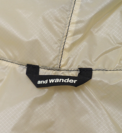 【and wander】アンドワンダー sil poncho "3Color"