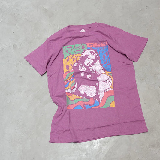 【MUSIC TEE】 R.H.C.P 'Kneelinng Girl' Tee "Pink" ※ネコポス可