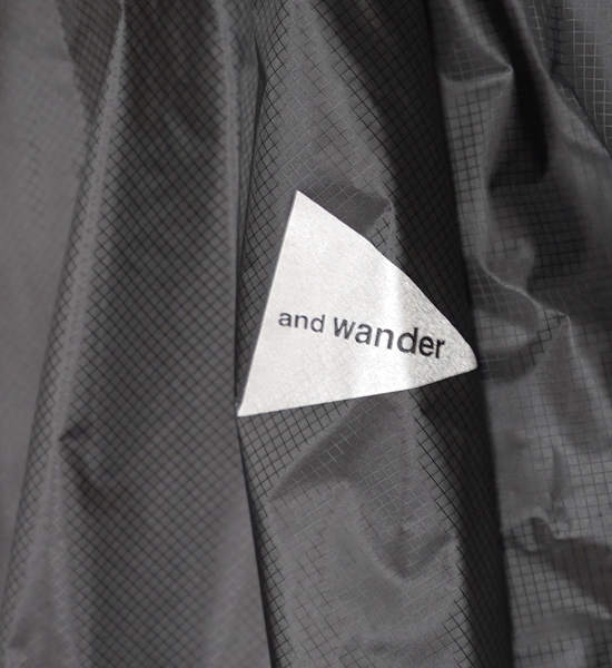 【and wander】アンドワンダー sil poncho "3Color"