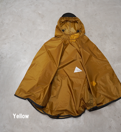 【and wander】アンドワンダー sil poncho "3Color"