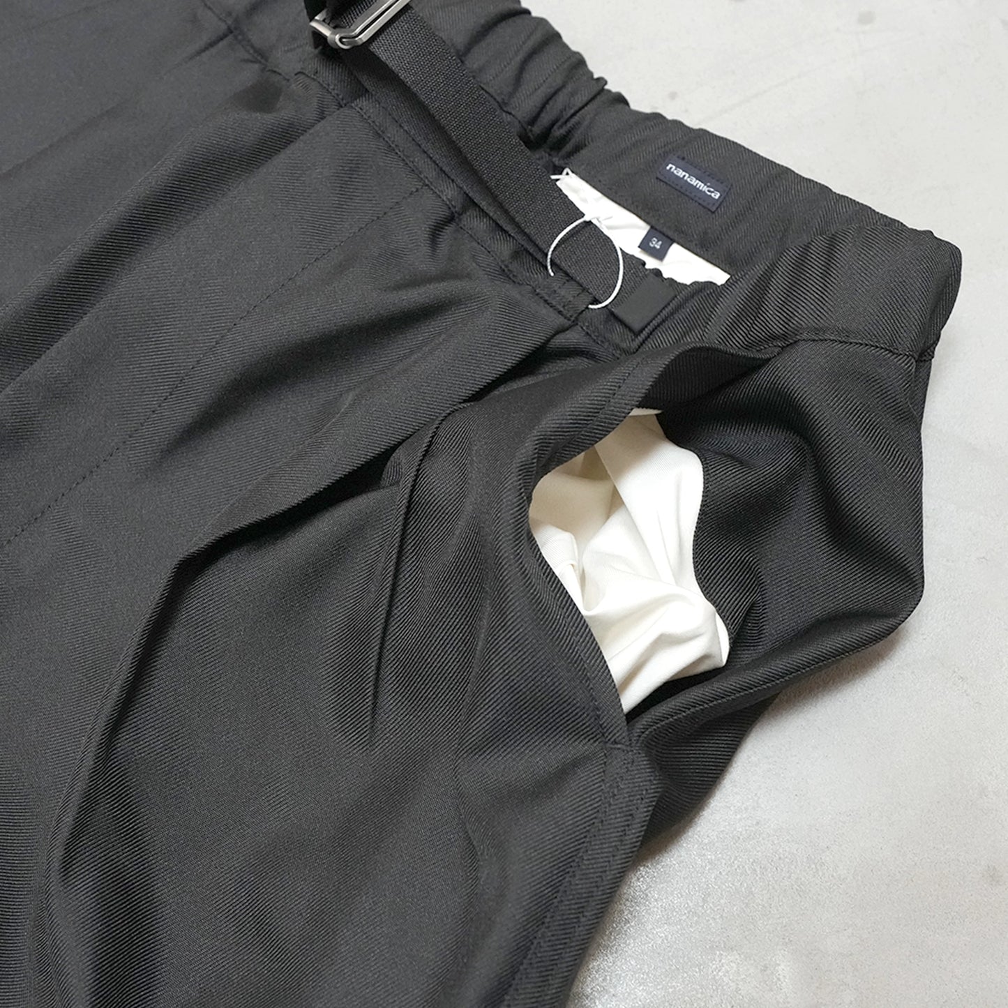 【nanamica】ナナミカ men's Polyester Twill Club Pants "Black"