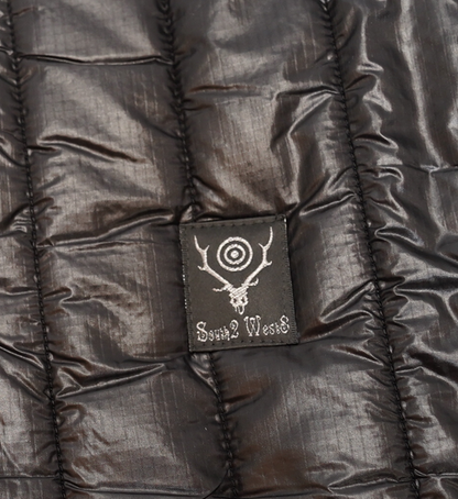 【South2 West8】サウスツーウエストエイト men's Quilted C/N Vest-Nylon Ripstop "Black"