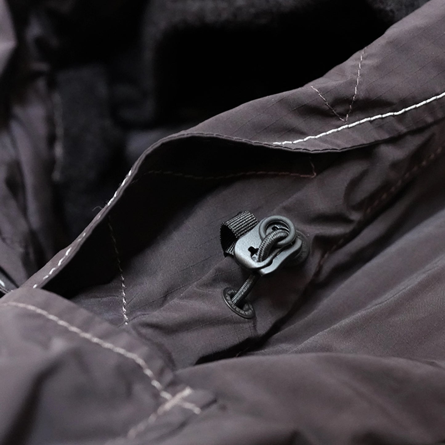 【and wander】アンドワンダー women's Fishtail Octa Coat "Black"