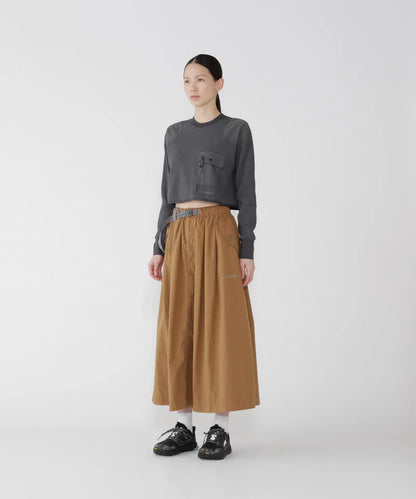 【and wander】アンドワンダー women's oversized cargo skirt "2Color"