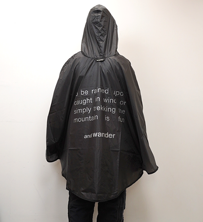 【and wander】アンドワンダー sil poncho "3Color"