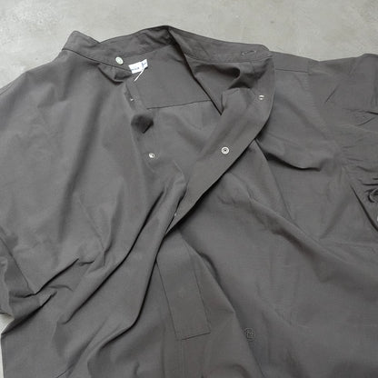 【nanamica】ナナミカ women's Band Collar Wind Shirt Dress "Charcoal"