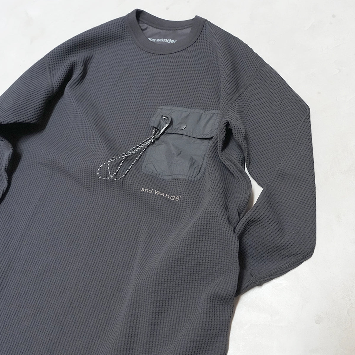 【and wander】アンドワンダー women's PE waffle dress "2Color"