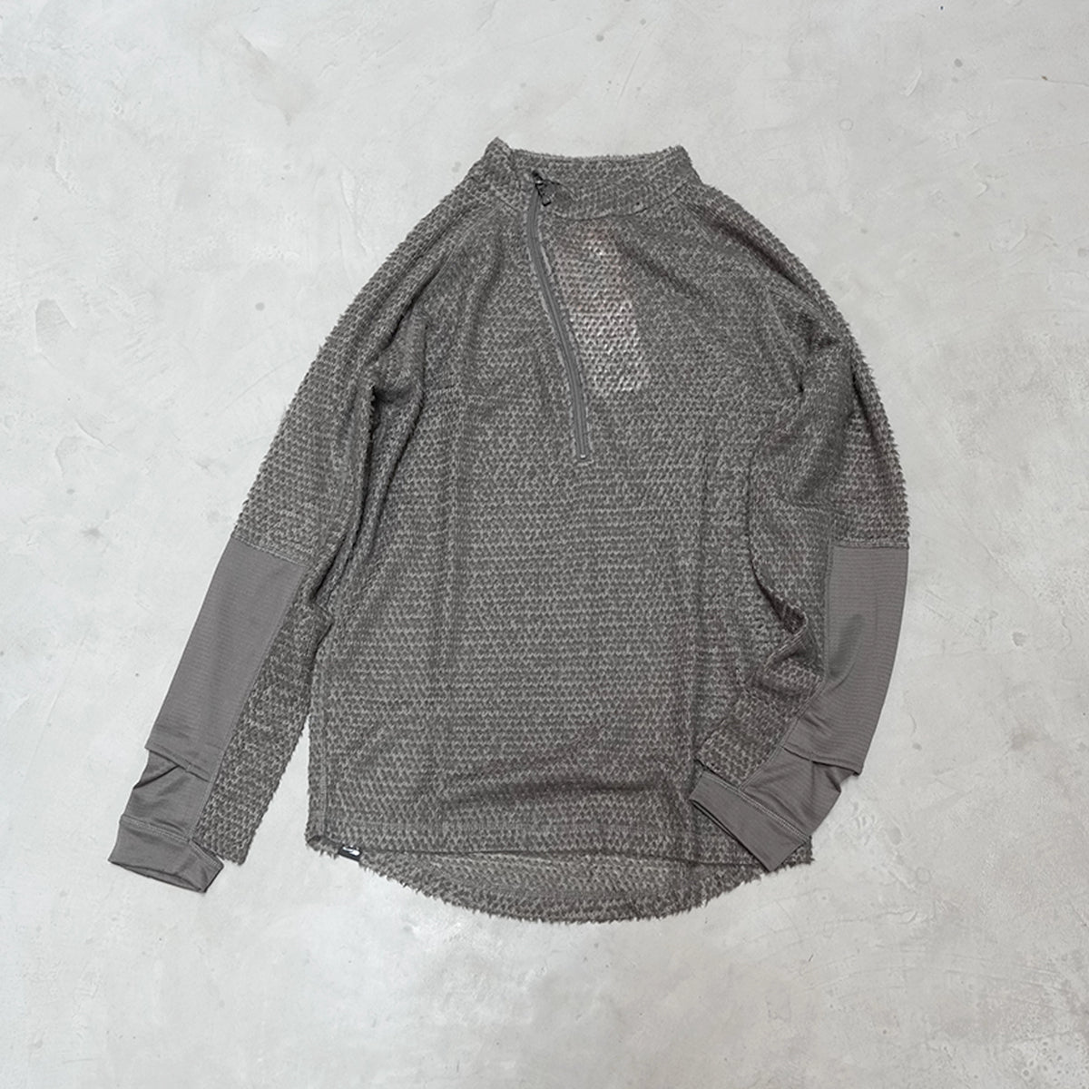 【milestone】マイルストーン unisex Cloud Half-Zip "2Color"
