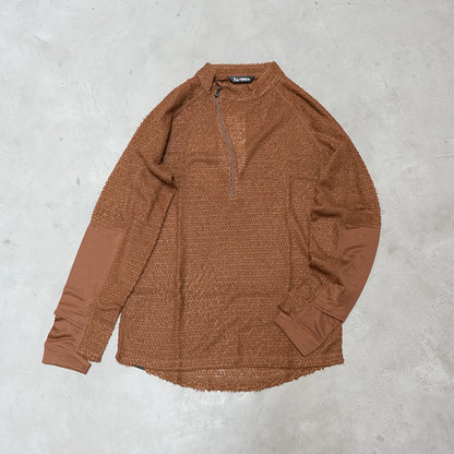 【milestone】マイルストーン unisex Cloud Half-Zip "2Color"