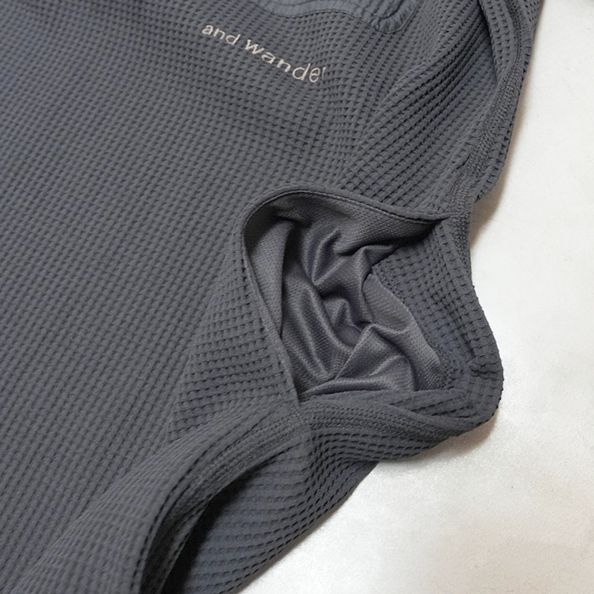 【and wander】アンドワンダー women's PE waffle dress "2Color"