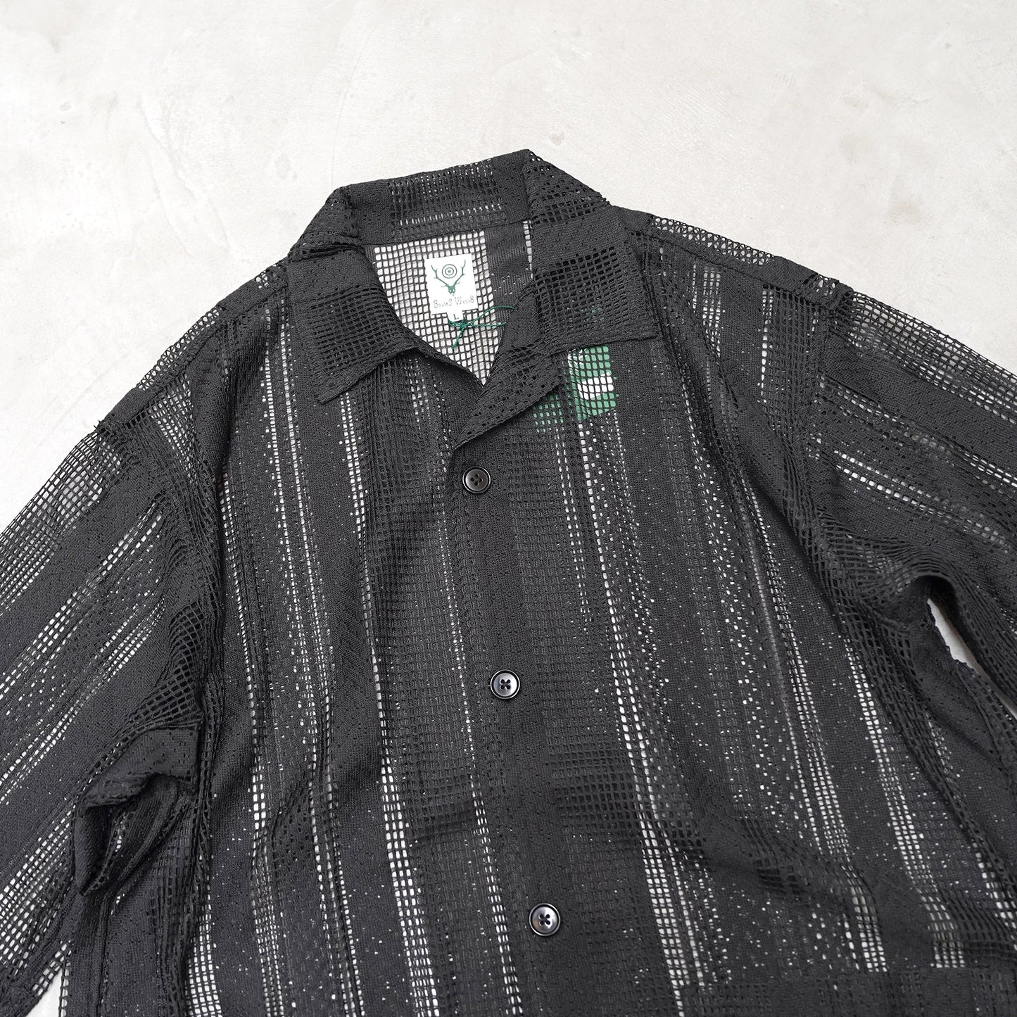 【South2 West8】サウスツーウエストエイト men's Cabana Shirt - Poly Lace Jq. "2Color"