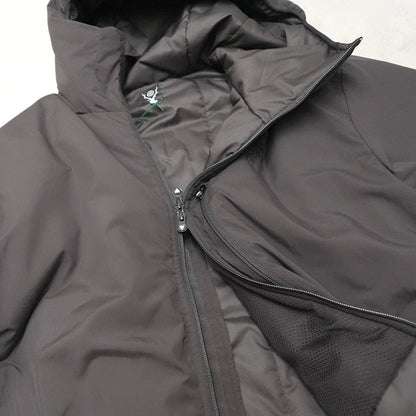 【South2 West8】サウスツーウエストエイト men's Insulator Zipped Parka-Peach Skin "Black"