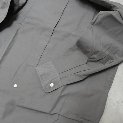 【nanamica】ナナミカ women's Band Collar Wind Shirt Dress "Charcoal"