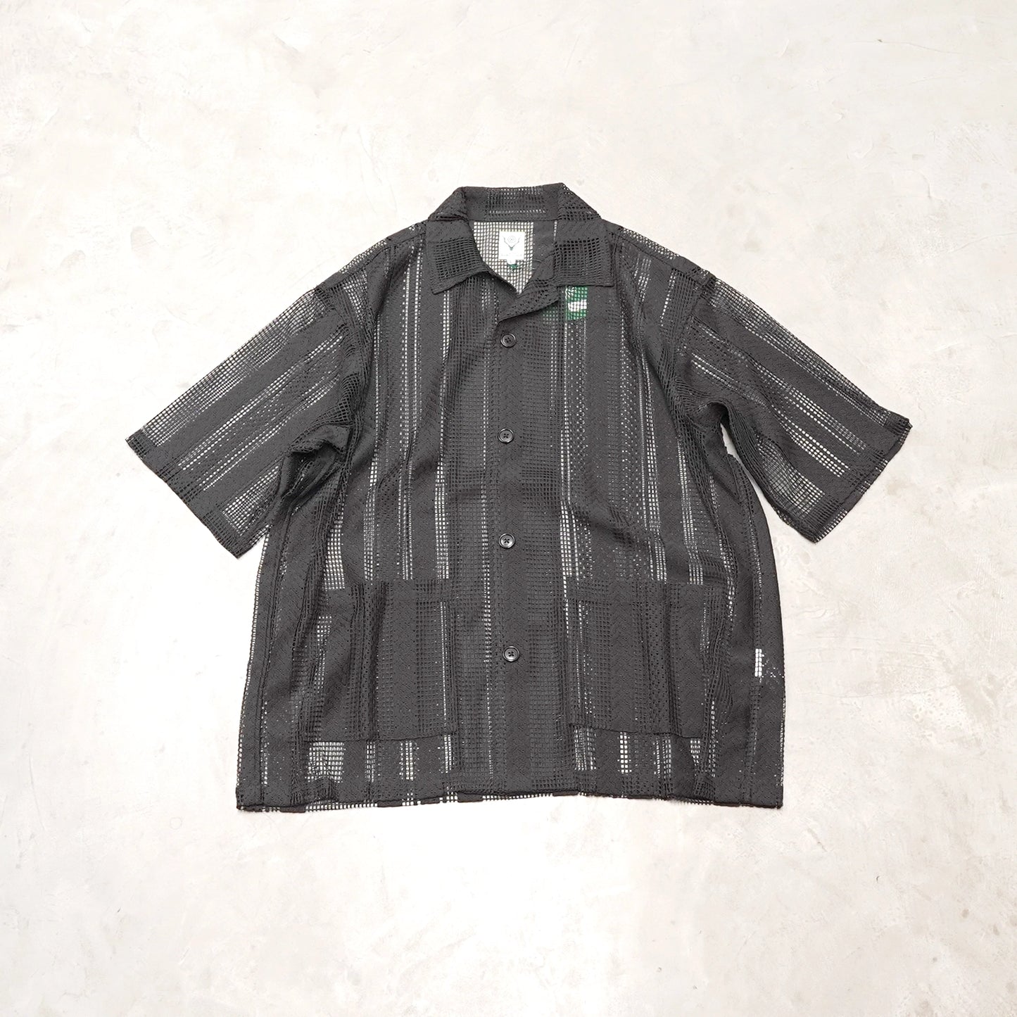 【South2 West8】サウスツーウエストエイト men's Cabana Shirt - Poly Lace Jq. "2Color"