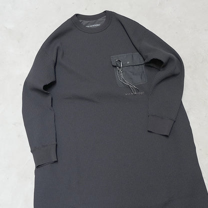 【and wander】アンドワンダー women's PE waffle dress "2Color"