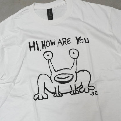【DANIEL JOHNSTON】ダニエルジョンストン S/S Print Tee 'Hi How Are You Mural? "White" ※ネコポス可
