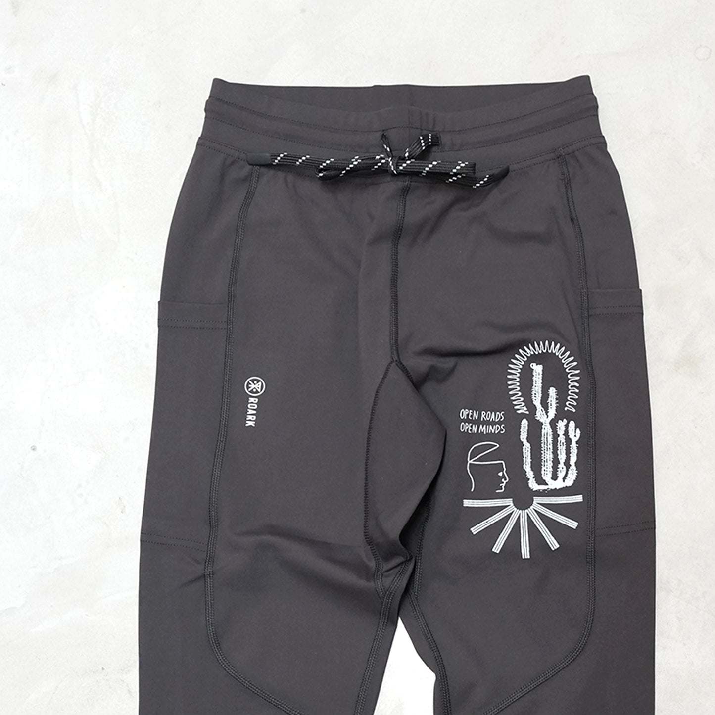 【ROARK RUN AMOK】ロアークランアモック men's Elbert Tights "Black 2" ※ネコポス可