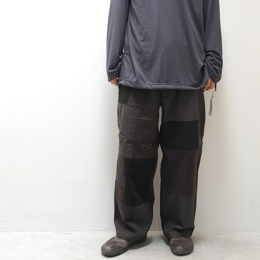 【THE NORTH FACE Purple Label】ノースフェイスパープルレーベル men's Cotton Twill Field Patchworked Pants "Asphalt Gray"