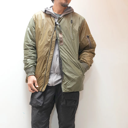 【TAION】タイオン unisex Japan Special Reversible MA-1 Down Jacket "Crzy Olive×Black"