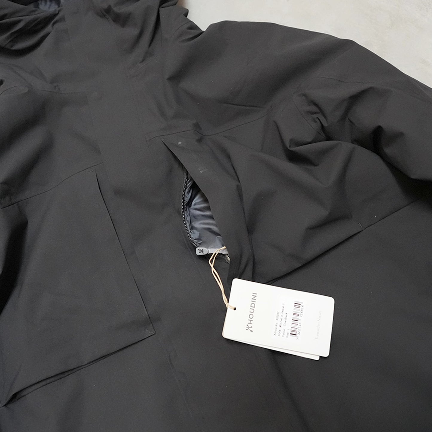 【HOUDINI】フーディニ women's Fall in Jacket II "True Black"