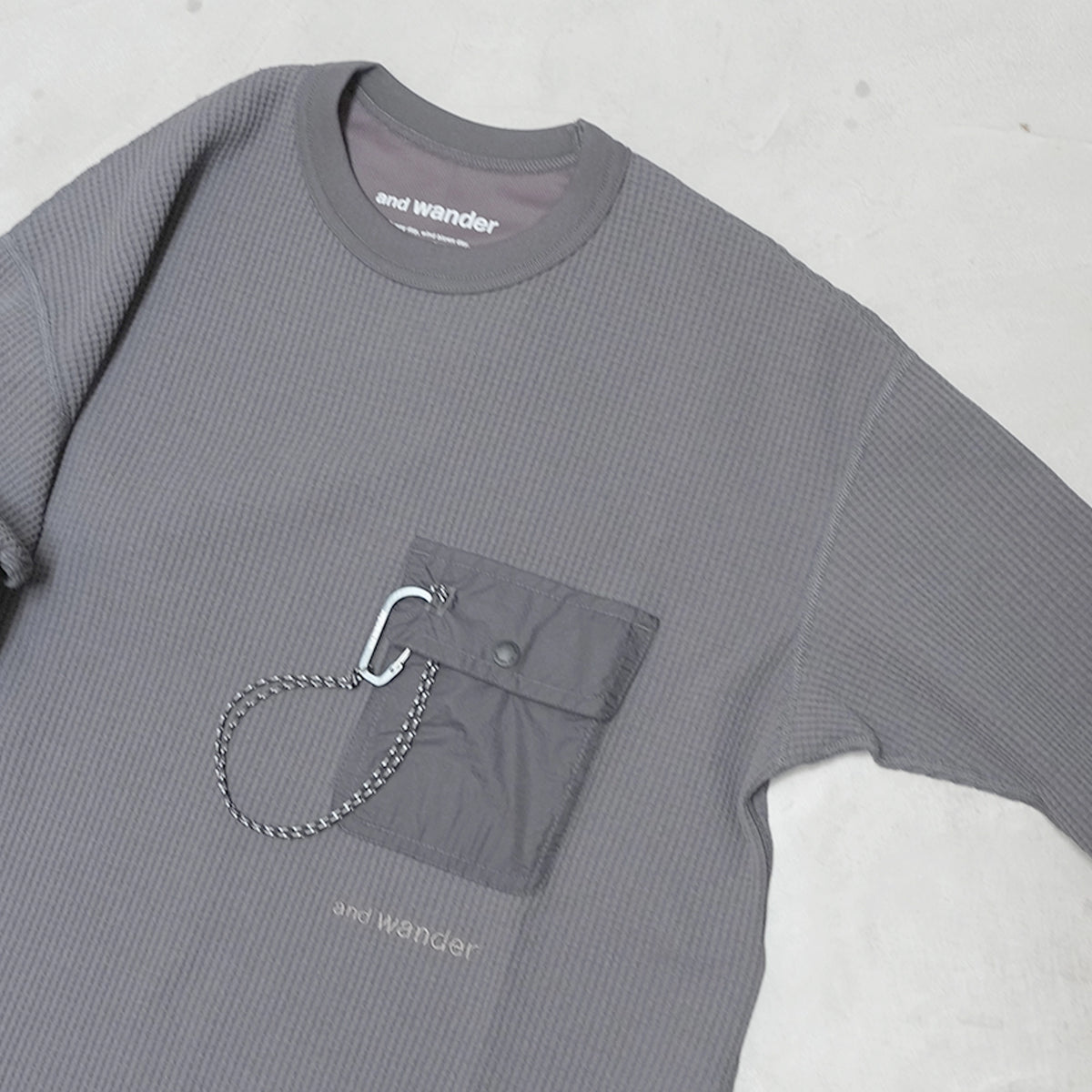 【and wander】アンドワンダー women's PE waffle dress "2Color"