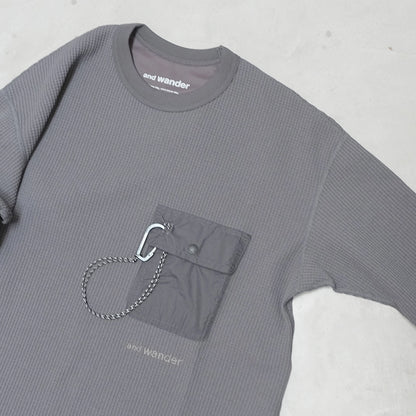【and wander】アンドワンダー women's PE waffle dress "2Color"