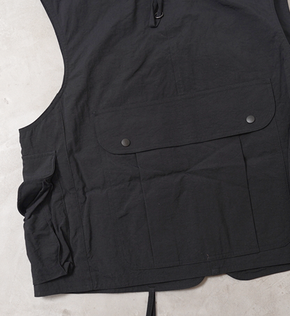 【South2 West8】サウスツーウエストエイト men's Tenkara Vest-Nylon Oxford "Black"