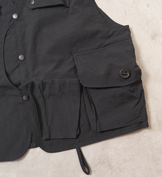 【South2 West8】サウスツーウエストエイト men's Tenkara Vest-Nylon Oxford "Black"