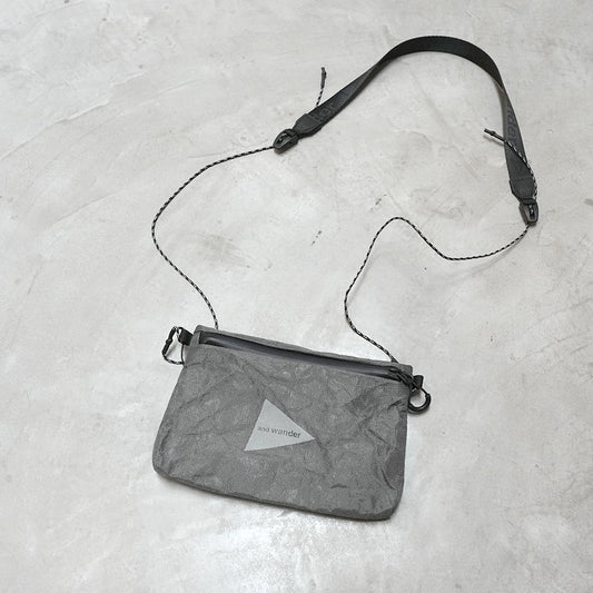 【and wander】アンドワンダー UltraWeave pouch "Gray"
