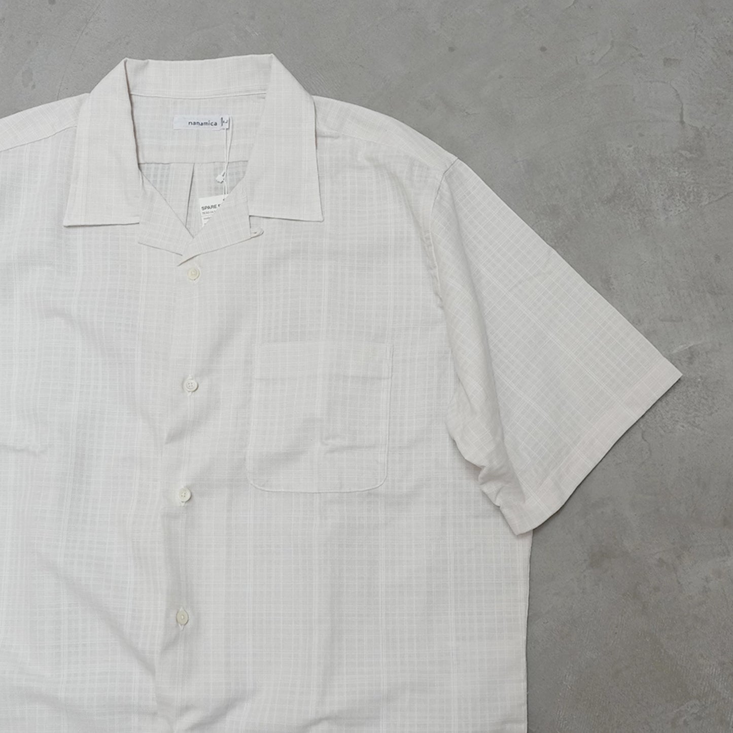 【nanamica】ナナミカ men's Open Collar Panama S/S Shirt "2Color"