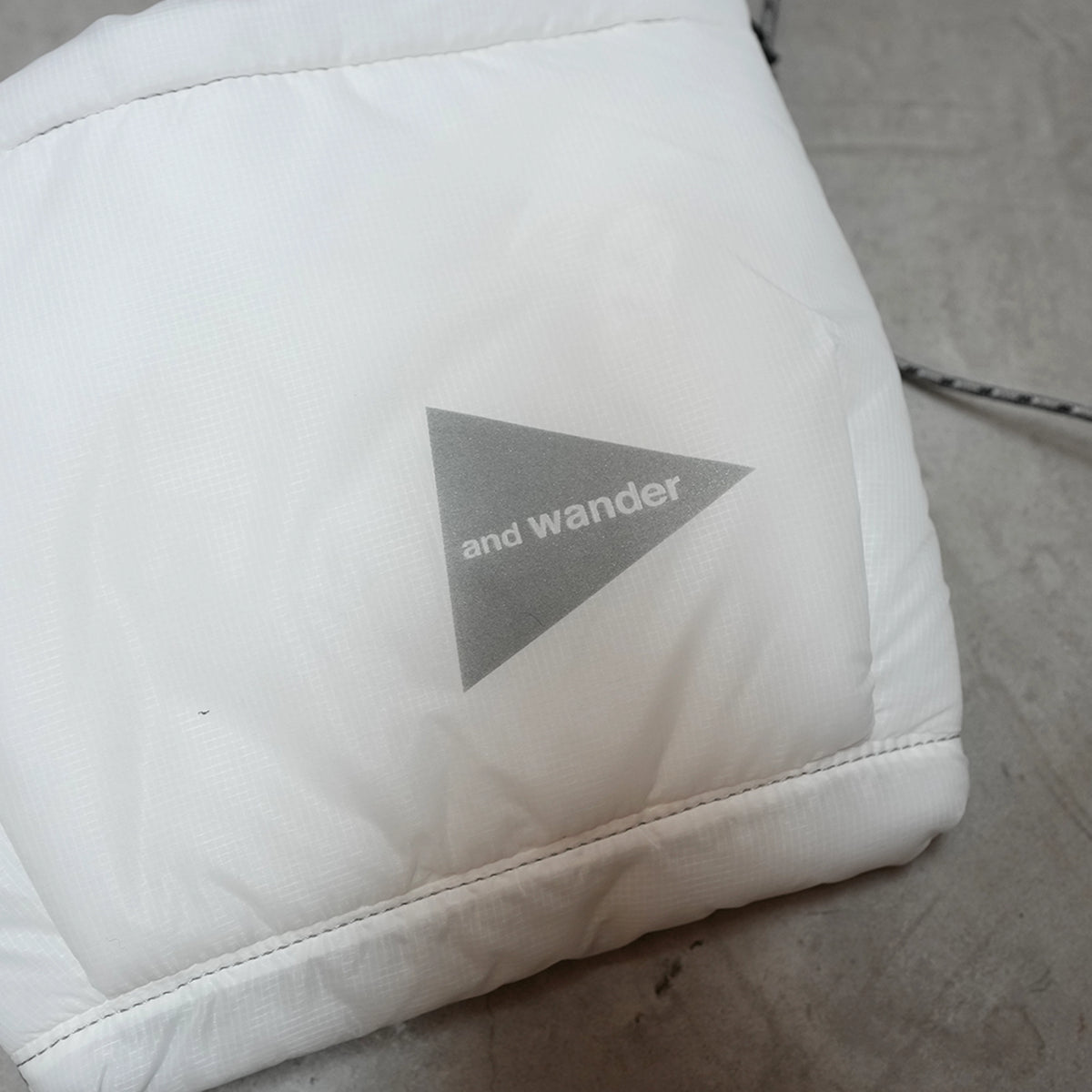 【and wander】アンドワンダー puffer mini ripstop sacoche "2Color" ※ネコポス可