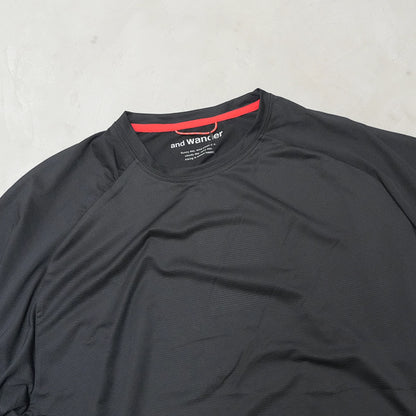 【and wander】アンドワンダー Altra × and wander SS T "Black" ※ネコポス可