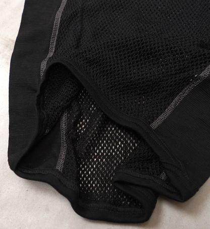 【ACLIMA】アクリマ men's Wool Net Singlet "Black"