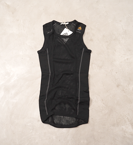 【ACLIMA】アクリマ men's Wool Net Singlet "Black"