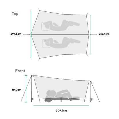 【Gossamer Gear】ゴッサマーギア Twinn Tarp "Gray"