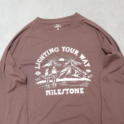 【milestone】マイルストーン unisex milestone Original Long Sleeve T-Shirt Canvas "National Park" "2Color" ※ネコポス可