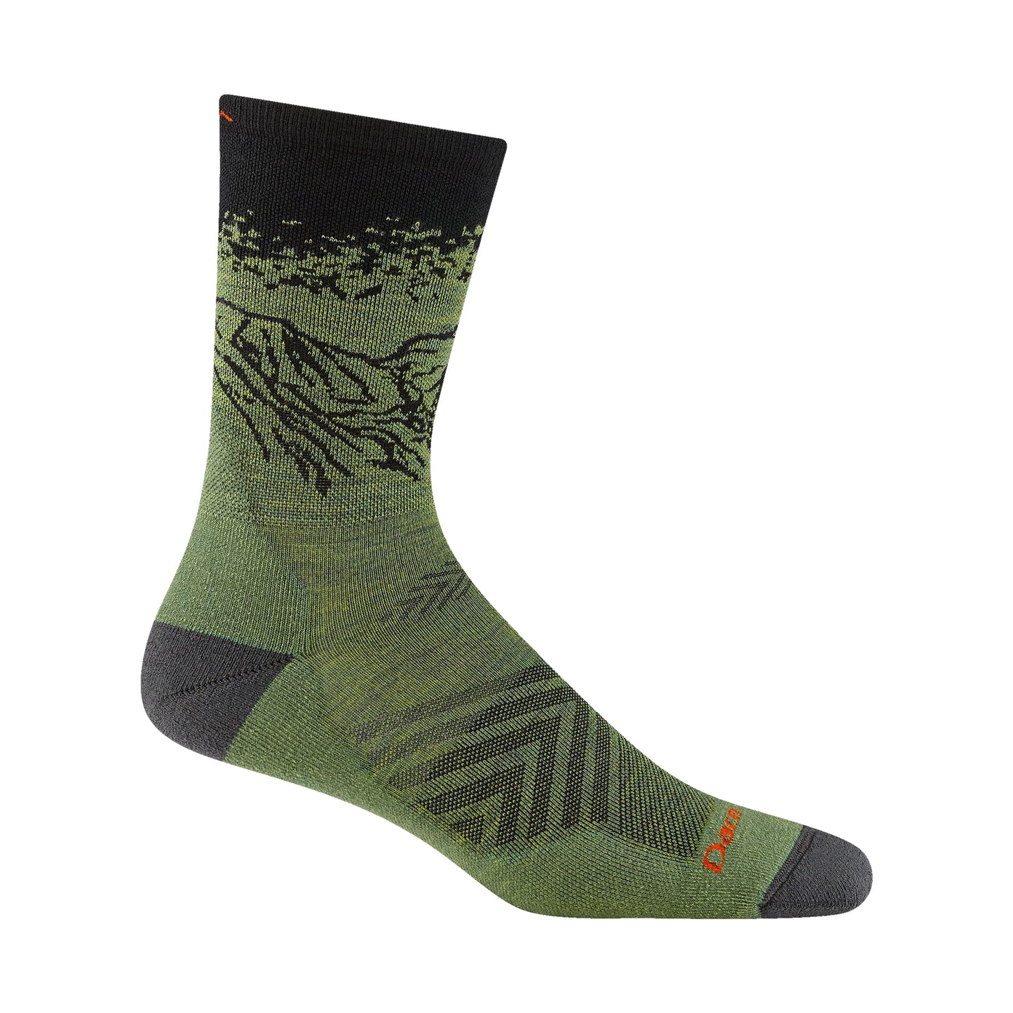 【DARN TOUGH VERMONT】 ダーンタフバーモント Vert Micro Crew Ultra-Lightweight Running Socks "Lichen" ※ネコポス可