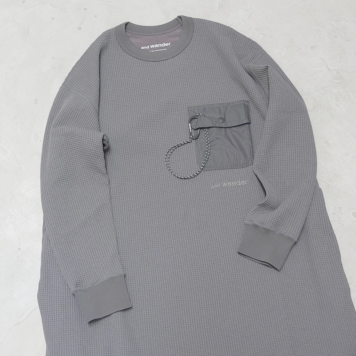 【and wander】アンドワンダー women's PE waffle dress "2Color"