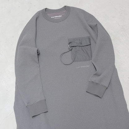 【and wander】アンドワンダー women's PE waffle dress "2Color"
