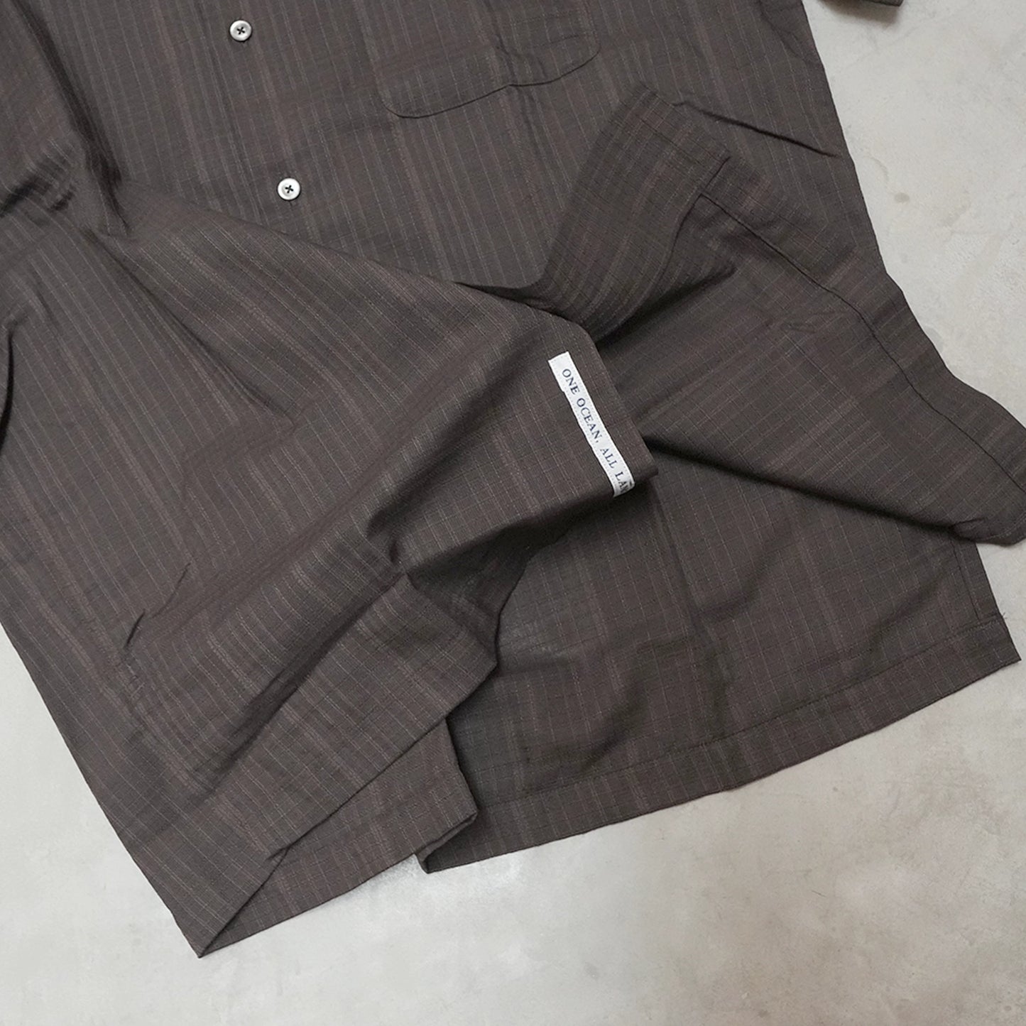 【nanamica】ナナミカ men's Open Collar Panama S/S Shirt "2Color"