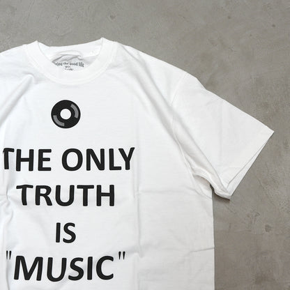 【Mountain Research】マウンテンリサーチ S/S Tee The Only Truth is Music "White" ※ネコポス可